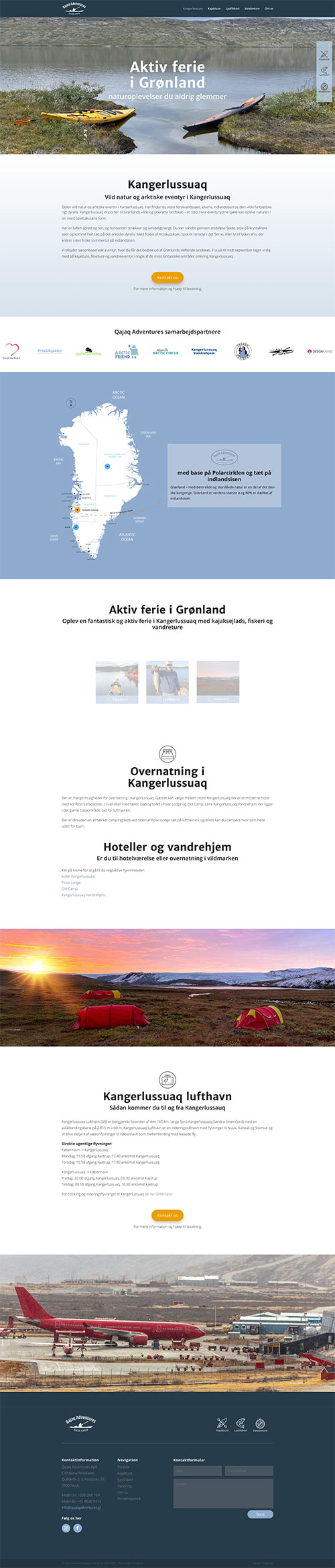 Qajaq-Adventures ny hjemmeside